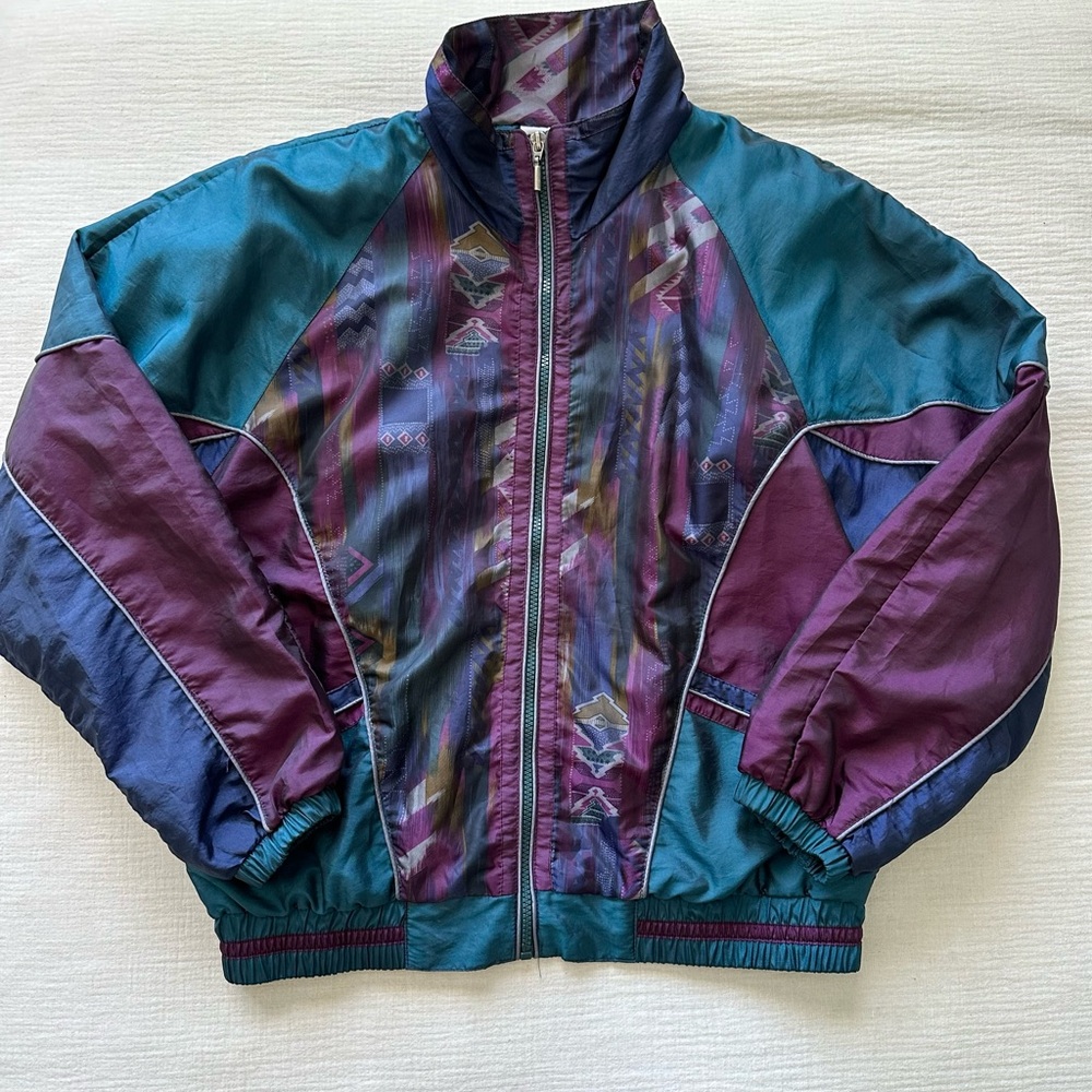 Vintage Wind Breaker Jacket Outbrook Size Large